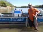 Catching salmon in the Sacramento River